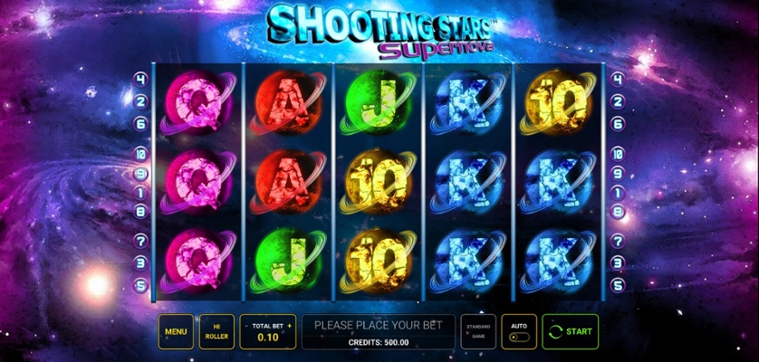 Shooting Stars Supernova slot gameplay