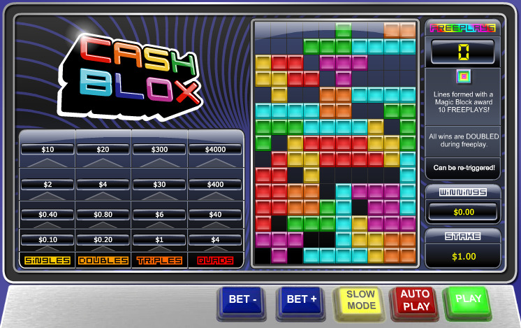 Gameplay of Cahs Blox slot