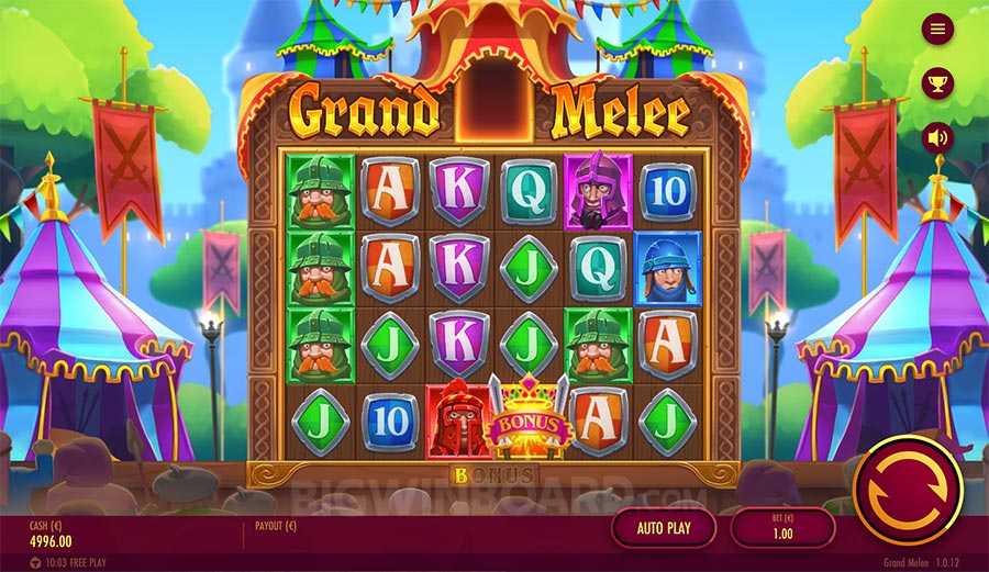 Grand Melee interface